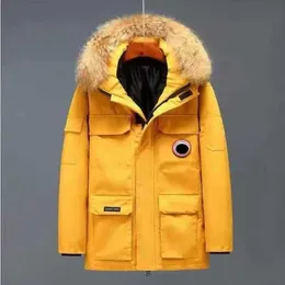 Зимнее пальто Canadian Goose, толстое теплое мужское пуховое парковое пальто, рабочая одежда, куртка, утепленная модная куртка для пары, прямая трансляция, пальто387 1g3y4