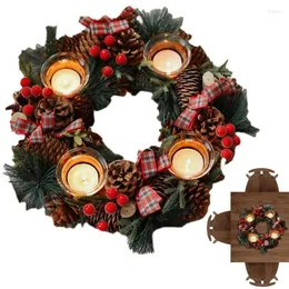 Kwiaty dekoracyjne świąteczne Świec świecy Działka Tealight Holdive Wottes for Holiday Party Domowe dekoracje domowe