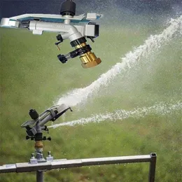 Attrezzature per l'irrigazione irrigatore agricolo pistola a pioggia pistola a spruzzo in metallo pistola per irrigazione giardino prato spolverare rotazione di 360 gradi T200530190T