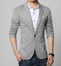 İlkbahar ve Sonbahar Yeni 2016 Mens Slim Fit Fashion Pamuk Blazer Suit Ceket Erkek Blazers Erkek Ceket Gelinlik 6xi0e