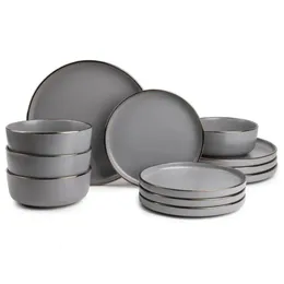 Dishes Plates Thyme Table Dinnerware Ava Stoare 12 Piece Set Dishes and Plates Sets 231121