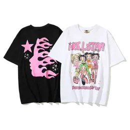 Men's T-shirts 36% Off Chaopai Street Short Sleeve T-shirt Hellstar Paradise Girls Tee Lolitans Style for Men and Women 0uvn