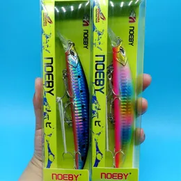 NOEBY 2 Pezzi 2019 NUOVO Richiamo di Pesca Minnow Galleggiante 23g 130mm 4 Colori Profondità 0-1 5m Wobbler Esca Dura Attrezzatura da Pesca in Acqua Salata T20236M