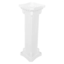 Decorative Flowers Greek Column Statue Tall Display Pedestal White Roman Pillar Stand Columns Pillars