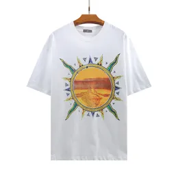 T-shirt uomo donna nuova coppia camicia hip hop cotone nuova top maglietta Girocollo manica corta lettera Abbigliamento stampato geometrico Abbigliamento hip hop da uomo di lusso traspirante