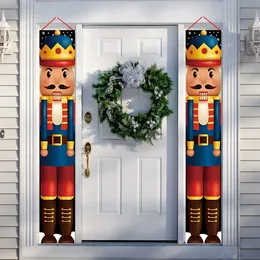 Decorazioni natalizie Pupazzo di neve di Natale Tenda per porta Banner Decorazioni di buon Natale per la casa Navidad Kerst Natal Noel Xmas Decor Anno 231122