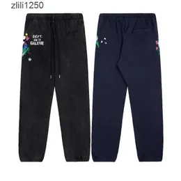 Jesień i zima 2022 NOWOŚĆ DZIAŁU GALL HIGHT STREET PLASH-Tin-Ink Graffiti Guard Pants Prosty Leg Casual