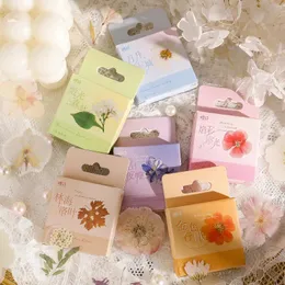 Gift Wrap 45 Pcs Natural Plants Flowers Box Stickers Romantic Literature Art DIY Decorative Scrapbooking Diary Collage Material