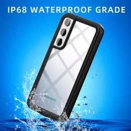 Capa à prova d'água IP68 para Samsung Galaxy S23 S22 S21 Note 20 S20 Ultra FE A02S A12 A22 A32 A42 A52 A03S A13 A23 A33 A53 A14 A24 A34 A54 Capa de telefone para mergulho e natação ao ar livre