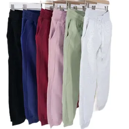 pantaloni yoga inverno scuba tuta da donna più felpa con cappuccio in pile disegnare corda sport puro cotone fitness all'aperto fascio pantaloni pantaloni pantaloni palestra leggings