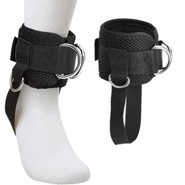 Tiras de tornozelo ajustáveis 4 d-ring, academia com alça de pé, máquina de cabo, fitness, coxa, glúteo, exercícios, punhos, acessórios, cross trainer p271q