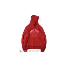 Designer Kanyes Spider 555 Hoodie Trainingsanzug Jacke Spi5er 555 Fashion Streetwear Bedruckter Hoody Herren- und Damen-Paarpullover Trend Rot 42