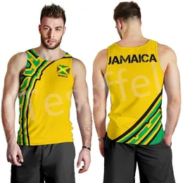 Herrtankstoppar tessffel mode country flagga jamaica lejon emblem retro 3dprint män/kvinnor sommar harajuku väst casual ärmlös tankopt nr 4 230422