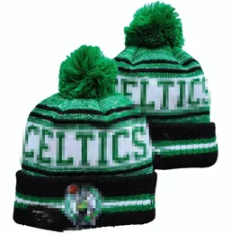 Celtics Beanies Boston Bobble Hats 야구 하키 볼 캡 2023-24 패션 디자이너 버킷 모자 chunky 니트 가짜 폼 비니 크리스마스 모자 니트 모자 A1