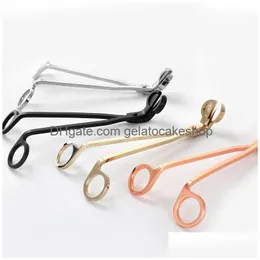 Scissors Candle Wick Clipper Cutter Polished Stainless Steel Trimmer Oil Lamp Trim Scissor Snuffer Tool Drop Delivery Home Garden Too Dhzw3