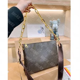 Designer Coussin Series Crossbody Bag Chain Handbag Luxury Shoulder Bag Classic Flower Print Square Handbag Women's