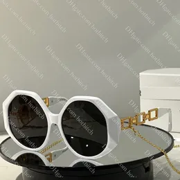 Designer Greca Sunglasses High Quality Women Eyeglass With Detachable Chain Fashion Trend Brand Men Sunglasses