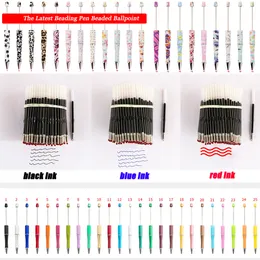 Schowani 200-1000pcs z koralikami Ballpoint Pen Ink Trypin