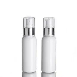 100ml vazio branco plástico atomizador spray garrafa loção bomba garrafa tamanho de viagem recipiente cosmético para perfume toners de pele de óleo essencial tkmj