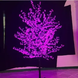 1/8M 6 pies LED azul Árbol de flor de cerezo Jardín al aire libre Camino Vacaciones Navidad Año nuevo Luz Decoración de boda 2067