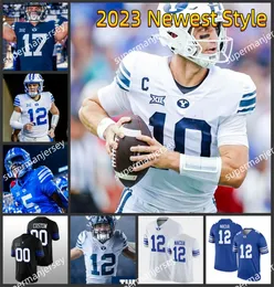 JAMAAL WILLIAMS 2023 XII BYU COUGARS FOTBALL JERSEY Anpassad sömnad Gunner Romney Christopher Brooks Alden Tofa Kody Epps Max Tooley Bodie Schoonover Byu Jerseys