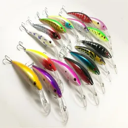 Lote completo de 16 señuelos de pesca, cebo de pesca, Crankbait, aparejos de rana para pesca, anzuelos para pececillos, lubina, 15, 6g, 12cm317r