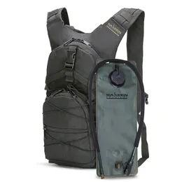 Açık Moda Paketleri Hidrasyon Backpack Taktik Molle 3L TPU Su Mesane, Katı Siyah Tuval Unisex Yetişkin ve Teen Askeri Sınıf içerir