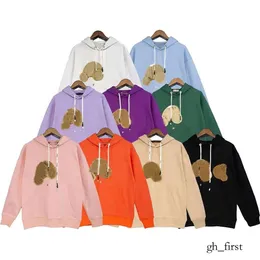 Sweatshirts Palms Angels Hoodie Kid Jumper Tasarım Kazak Bear Hoodies Ortak Haas Siyah Beyaz Bayrak Baskısı Erkek ve Kadın Palmiye Melek Tişört Boyut