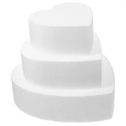 Baking Tools 3Pcs Wedding Cake Birthday Shower Supplies Dummies Gathering Fake For Beginner Kitchen