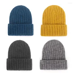 Beralar geebro kızlar erkek kızlar beanie şapka örgü kış kadınlar kalınlaşan sıcak şapkalar beanies çocuklar yumuşak kapak