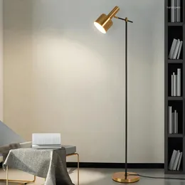 Golvlampor Nordic Long Support Arm Designe LED för vardagsrum sovrum bredvid lampor E27 Night Stand Light Home Decoration