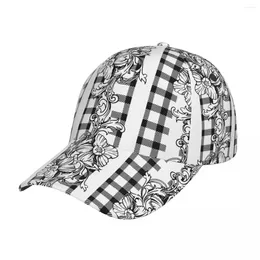 Berretti da baseball Cappello da baseball Cappello Hip Hop Ornamenti floreali Sole per uomini adulti Donne