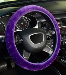 Fluffy Steering Wheel Cover, Universal 15 Inch Elastic Plush Soft Steering Wheel Cover for Women, Anti-Slip, Odorless, Winter Warm