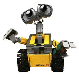 21303 Idee WALL E Robot Building Blocks Giocattolo 687 pezzi Modello di robot Costruzione di mattoni Giocattoli Bambini Idee compatibili WALL E Toys C1115241J