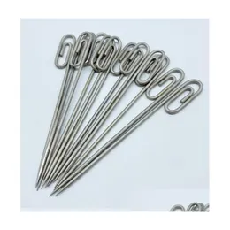 Other Smoking Accessories 2021 New 4 Gr2 Titanium Dabber Paper Clip Nails Tips 10Cm Needle Tip Drop Delivery Home Garden Household Sun Dh5L3
