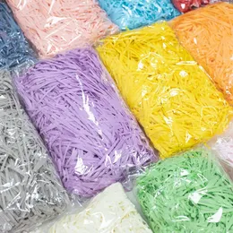 Party Decoration Colorful shredded paper pleated Lafite paper DIY wedding party candy gift box filled packaging holiday home decoration 500/1000g 231122