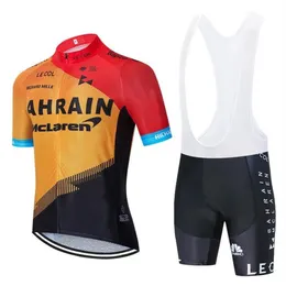 2024 TEAM Short Sleeve Cycling Jersey 19D Pad Pants suit Men's Summer MTB Pro BICYCLING shirts Maillot Culotte Wear209Q