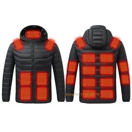 Herren Daunenparkas Winter Beheizte Jacke Männer Frauen Kältebeständig Selbst Skifahren USB-Kleidung Gewaschene Wandermäntel 2 21 Bereiche S 6XL 231122