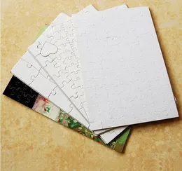 Mais barato!!! A4 SUBlimação Titador de etiqueta Blank Puzzle 120pcs Diy Craft Teat Press Transfer Crafts Jigsaw Puzzle