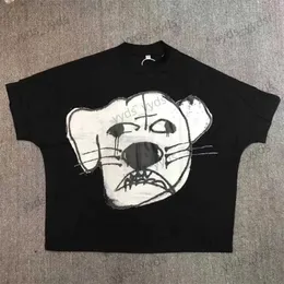T-shirt da uomo TS Blutosatire Billdog T-shirt nera extra large Personalizzata stampa faccia di cane High Street Sports Large manica corta T231122