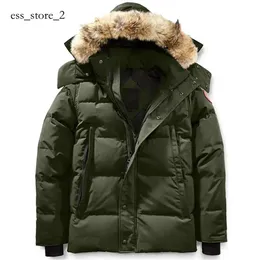 Canadian Goose High Quality Mens Down Jacket Goose Coat Real Big Wolf Fur Canada Goode Wyndham Overcoat Clothing Fashion Style Winter 741