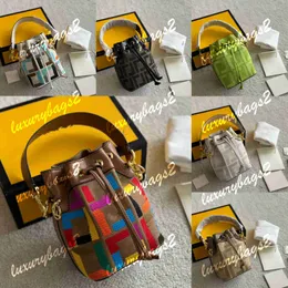 Designer bucket Bag bucket Purse Tassen Luxurys Handtassen voor dames portemonnees crossbody 8 kleuren Mon tresor 18 cm Multolour Mini Tote