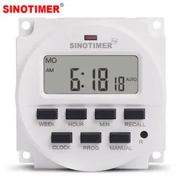 Timers Big LCD 1,6 polegada Digital 220V 230V AC 7 dias Chave de temporizador programável com relé listado por UL dentro e função de tempo de contagem regressiva 230422