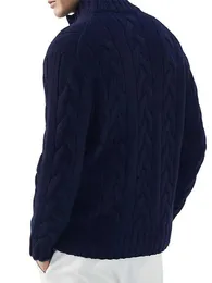 Kurtki męskie Wangsaura Mężczyzn Zima Zima Zwykle dopasowanie Full Zip Cardigan Sweter Sweter stojak obstój ciepły jumper TOPSL231122