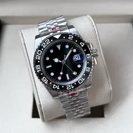 Saatler Erkekler GMT Vintage Seramik Yüzük İzle Lüks Erkekler Saat Tasarımcısı Saat Erkekler Batman Saat Mekanik Otomatik 40mm Safir Saat 904L Paslanmaz Çelik İzle-RX