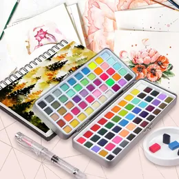 Polveri acriliche liquide portatili 100 colori pigmenti solidi acquerello manicure per unghie disegnare kit di pittura fai da te glitter pittura ad acquerello decor pigmento per unghie 231121