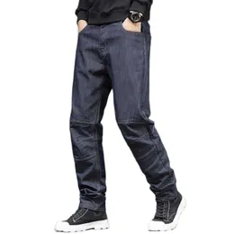 Herren Jeans Frühling Herbst Baggy Herren Casual Gerade Denim Plus Size Patchwork Hose Streetwear PantsMen's