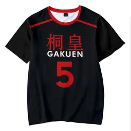 Męskie koszulki Kuroko bez kosza Gakuen aomine Daiki School School Mundlid 3D Męski koszykówka Tshirt Zabawny krótki rękaw