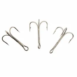 Łatwy połów 100pcs 3551 Haczyki rybackie Big Game Fishing Hooks sztuczne przynęty Haoki rybne Rozmiar 6 0 7 0 8 0 10 01256I