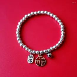 Charm-Armbänder Benmingnian-Legierungsperlen Rot Klein Mammon Handkettenlinie Vertraglich Literarischer Charakter Geschenkschmuck # YXS49